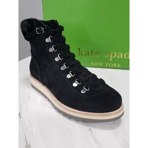 Kate Spade New York Maira Ankle Boot Black Leather Womens Size 9.5M Casual Shoes